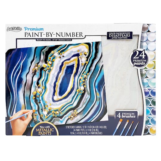 ArtSkills® Premium Geode Paint-by-Number Kit